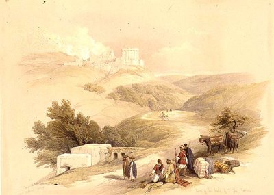 A sabastei Szent János-templom romjai alkotó: David (after) Roberts