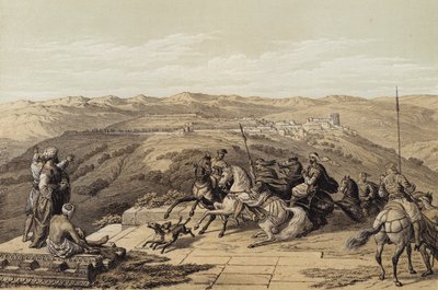 Sebaste, Ókori Szamária (színes litó) alkotó: David (after) Roberts