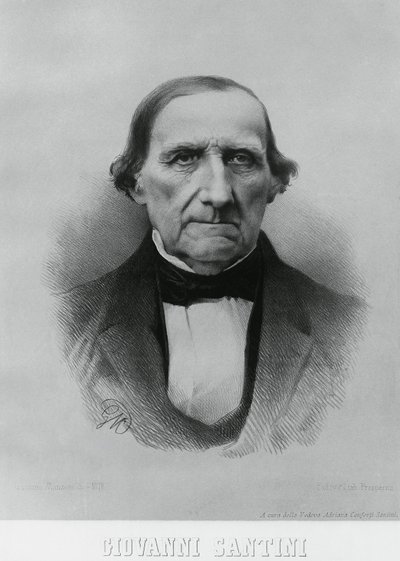 Giovanni Santini (1787-1877) olasz csillagász, matematikus és tudós portréja alkotó: John Ward Dunsmore