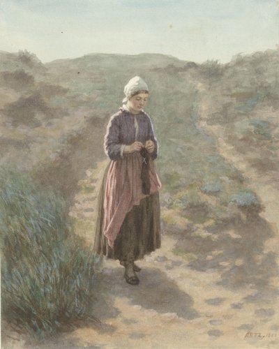 Zandvoort dűnéiben alkotó: David Adolph Constant Artz