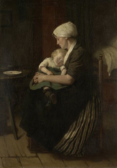 Alvásba ringatva alkotó: David Adolph Constant Artz