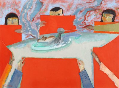 Egy hongkongi vacsorapartin alkotó: David Alan Redpath Michie