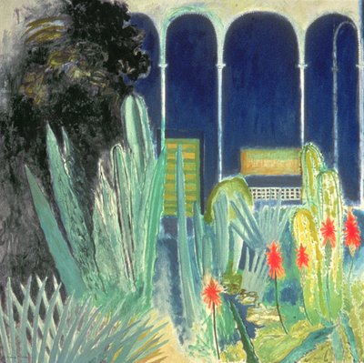 A Majorelle Gardensben (olaj, vászon) alkotó: David Alan Redpath Michie
