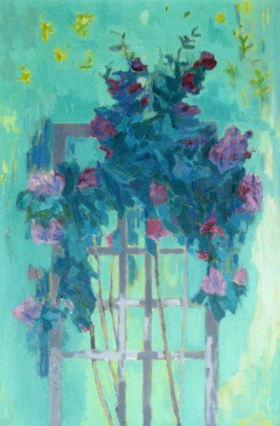 Rose Trellis (olaj, vászon) alkotó: David Alan Redpath Michie