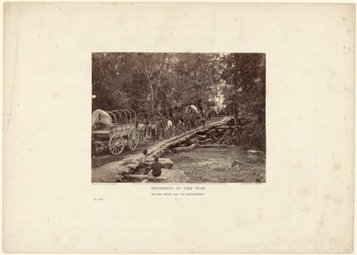 Katonai híd a Chickahominy felett alkotó: David B. Woodbury