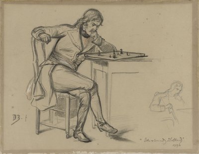 sakkember Győztes Hollandia (cím a tárgyon) alkotó: David Bles