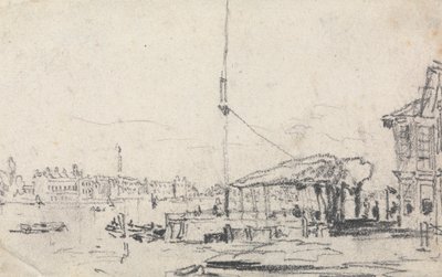 Kilátás a Scheldtre alkotó: David Cox