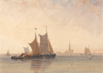 Antwerpen, reggel alkotó: David Cox