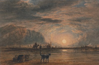 Strandjelenet - napfelkelte alkotó: David Cox