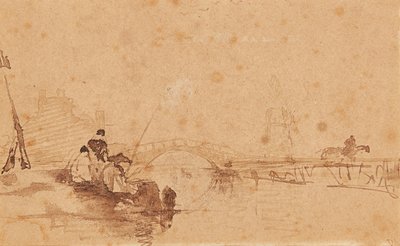 A fogás behozatala (tinta és mosás) alkotó: David Cox