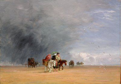 Átkelés a homokon, 1848 alkotó: David Cox