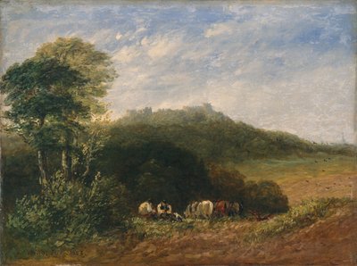 Dudley kastély; 1853 (olaj, vászon) alkotó: David Cox