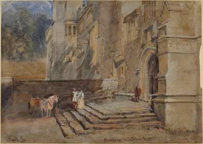 A Haddon Hall bejárata alkotó: David Cox