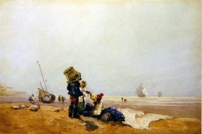 Halászok a parton alkotó: David Cox