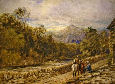 Piacra menni (akvarell papíron) alkotó: David Cox