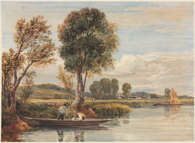 A Temzén, c. 1827-1829. alkotó: David Cox