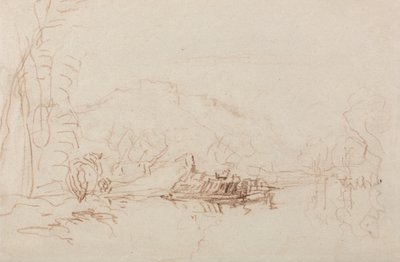 Folyami jelenet alkotó: David Cox