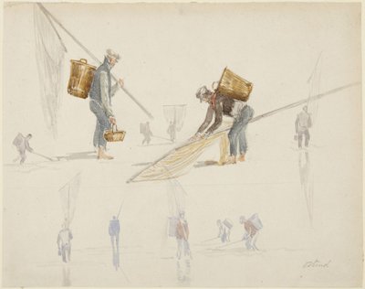 A halászokról szóló tanulmányok alkotó: David Cox