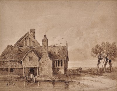 Tanulmány egy parasztházról alkotó: David Cox