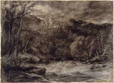 Egy hegyi áradat alkotó: David Cox the elder