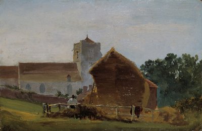Mindenszentek temploma, Hastings, 1812. alkotó: David Cox the elder