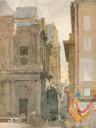 Szent Eustache-templom, Párizs, 1829 alkotó: David Cox the elder