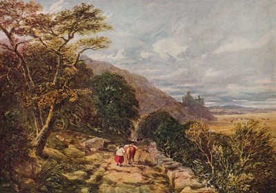 Harlech kastélyhoz vezető vidéki pálya, 19. század, 1938 alkotó: David Cox the elder