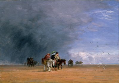 Átkelés a homokon, 1848. alkotó: David Cox the elder