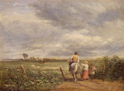 A szénaföldre megy, 1853. alkotó: David Cox the elder