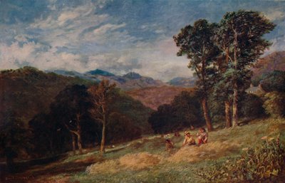 Szénakészítés, Conway közelében, 1852 alkotó: David Cox the elder