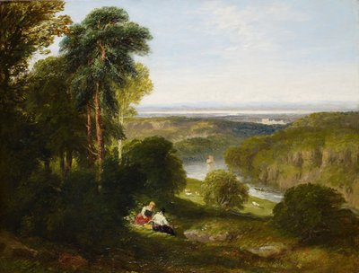 A Wyndcliffe, Wye folyó, 1842. alkotó: David Cox the elder