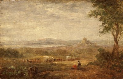 Kilátás Lancaster közelében, c1810. alkotó: David Cox the elder