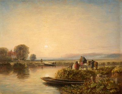 A kompra várva – reggel, 1851. alkotó: David Cox the elder