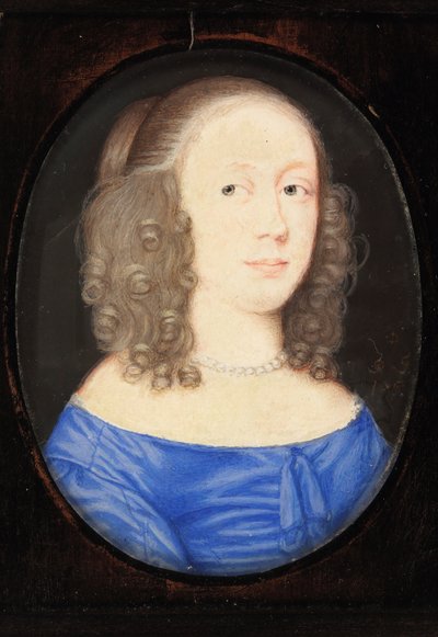 Egy hölgy Vere Erzsébetnek, Clare grófnőjének hívják, 1653 (wc pergamen) alkotó: David Des Granges
