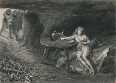 „Imogen in the Cave Cymbeline”, 1870 alkotó: David Desvachez