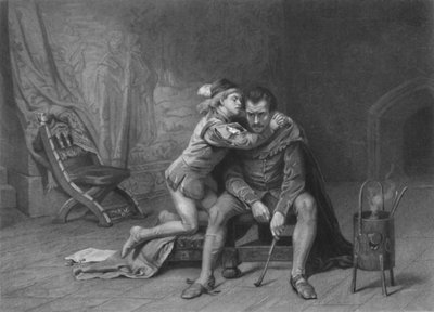 "Arthur herceg és Hubert King John", 1870. alkotó: David Desvachez