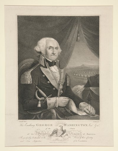 Őexcellenciája George Washington l. altábornagy alkotó: David Edwin