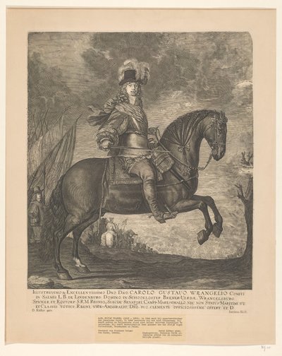 A Legillusztrisabb és Kiváló Dmo. Úr. Charles Gustav Wrangel (...) alkotó: David Ehrenstrahl