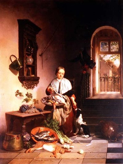 A konyhában alkotó: David Emil Joseph de Noter