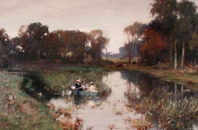 A csónakázó parti, 1894 alkotó: David Farquharson