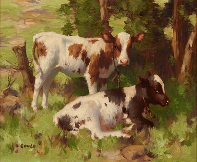 Borjak nyári tájban (olaj, vászon) alkotó: David Gauld