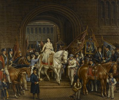 Lady Godiva körmenet 1829, 1867 alkotó: David Gee