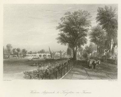 Kingston-on-Thames nyugati megközelítése alkotó: David Hall McKewan