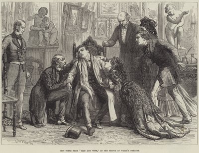 Utolsó jelenet a Férfi és feleségből, a walesi herceg színházában alkotó: David Henry Friston