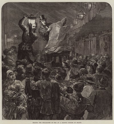 A hadüzenet olvasása egy franciaországi pályaudvaron alkotó: David Henry Friston