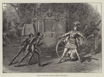 Jelenet a Covent Garden pantomimből alkotó: David Henry Friston