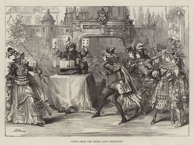 Jelenet a Drury Lane pantomimból alkotó: David Henry Friston