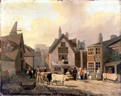 King Street Gates, Norwich (olaj, malomdeszka) alkotó: David Hodgson