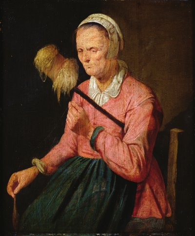 Nő pálcikával alkotó: David III Ryckaert