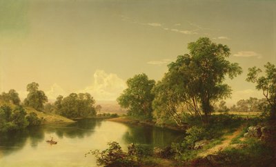 Az Esopus Creek-en, Ulster megye, NY, 1859 alkotó: David Johnson